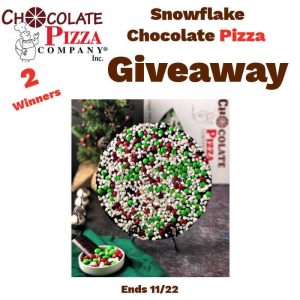 Free Snowflake Chocolate Pizza Giveaway
