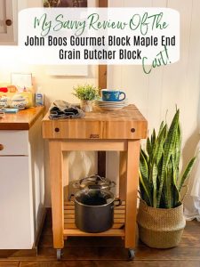 Gourmet Maple End Grain Butcher Block Cart Giveaway