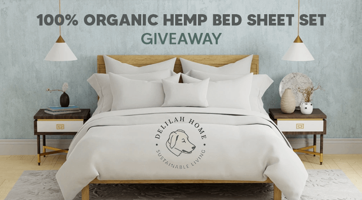 100% Organic Hemp Bed Sheet Set Giveaway