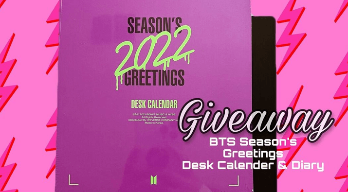 BTS 2022 Season Greetings Desk Calendar Giveaway
