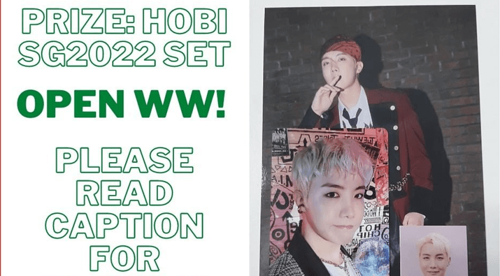 BTS Hobi SG2022 Set Giveaway