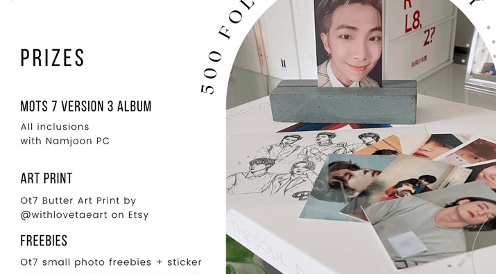 BTS MOTS 7 Album + Photocard + Art Prints Giveaway