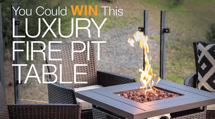 Farmhouse Style Fire Pit Table Giveaway