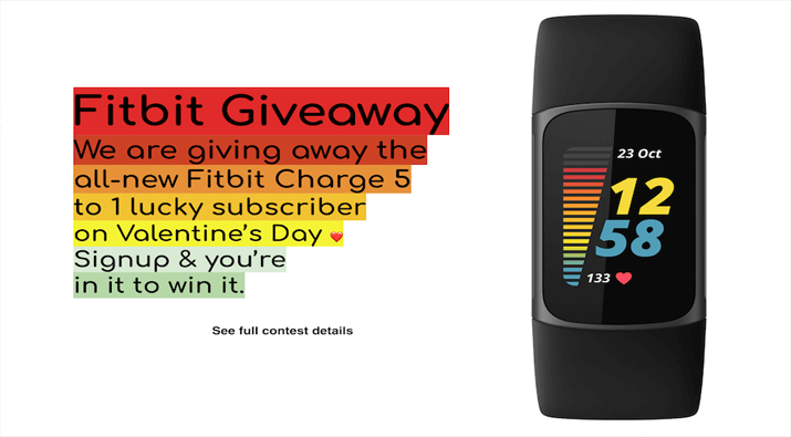 Fitbit Charge 5 Giveaway