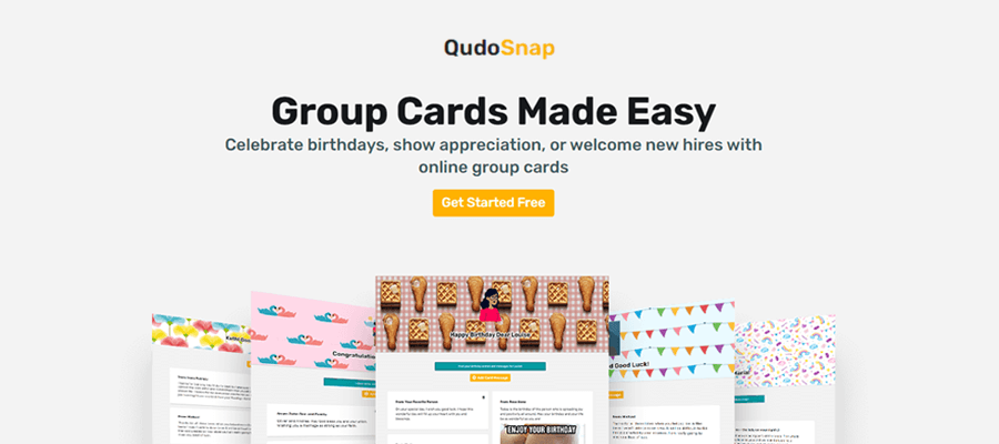 QudoSnap: Redefining the Free Group Card Experience Online