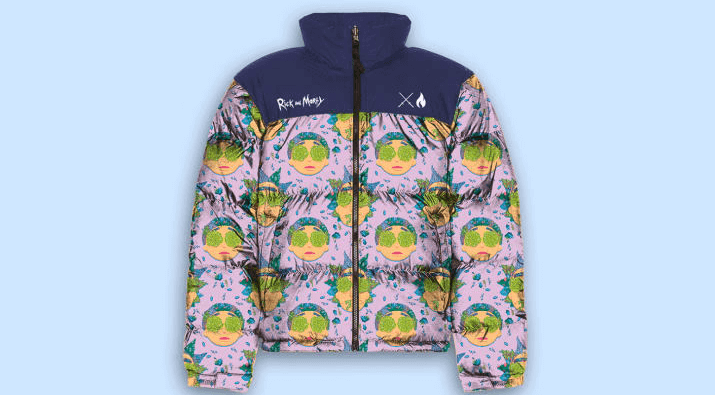 Rick and Morty 2022 Buggin Puffer Jacket Giveaway