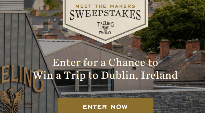 Teeling Whiskey Distillery Trip to Dublin Giveaway