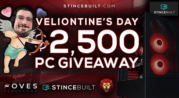 Veliontine’s Day $2500 Gaming PC Giveaway