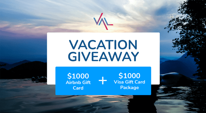 $1000 Vacation Gift Cards Giveaway