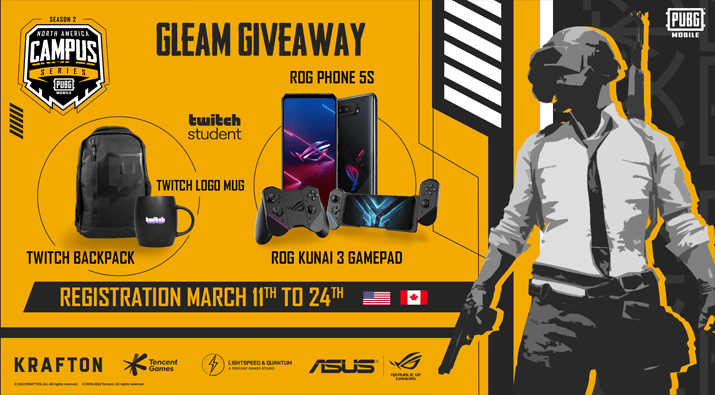 PUBG Mobile Campus Series Giveaway