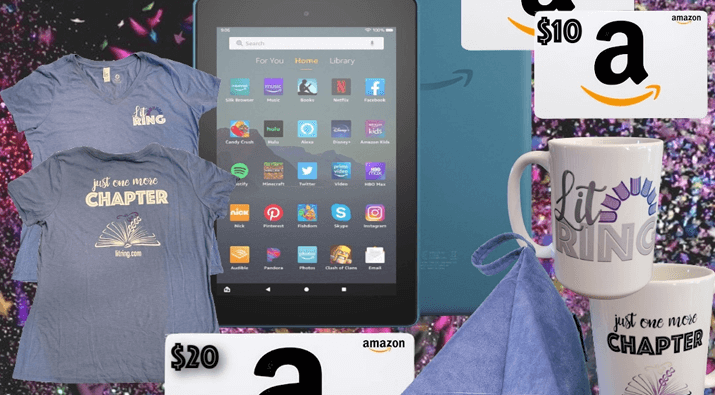 Kindle + Amazon Gift Card + Swag Pack Giveaway