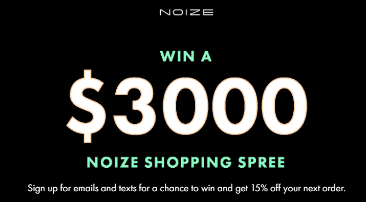 Ultimate Noize $3000 Shopping Spree Giveaway