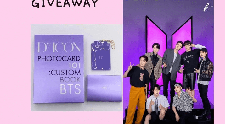 BTS DICON Photocard Custom Book Giveaway