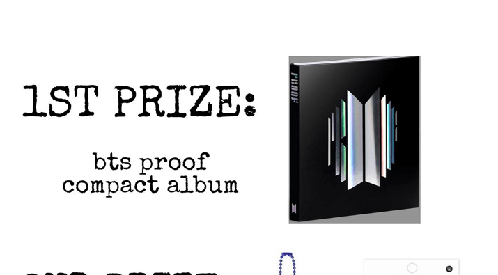 BTS Proof Compact Album + Cardholder Giveaway
