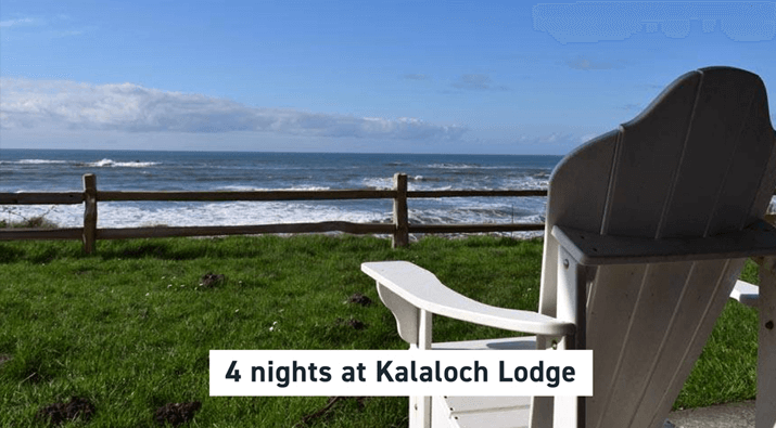 4 Nights Kalaloch Lodge + Wild Pacific Northwest Experience Giveaway