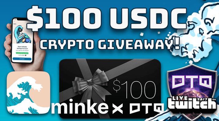 DTQ x Minke 100 $USDC Crypto Giveaway