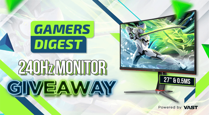 Gamers Digest AOC 240Hz Gaming Monitor Giveaway