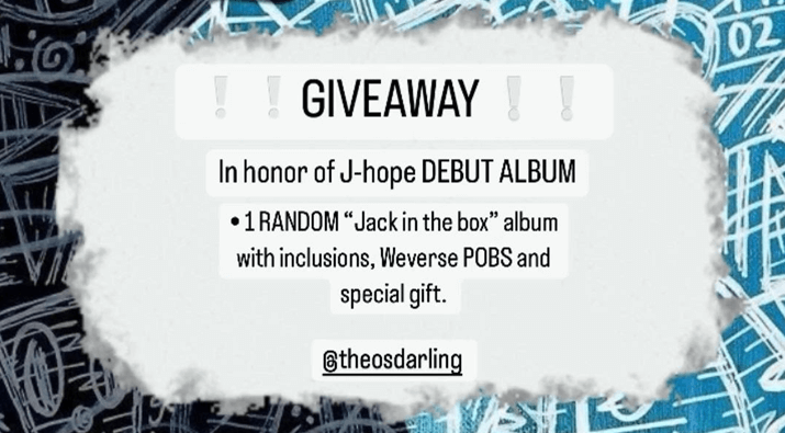 J-Hope Jack in the Box Album Giveaway