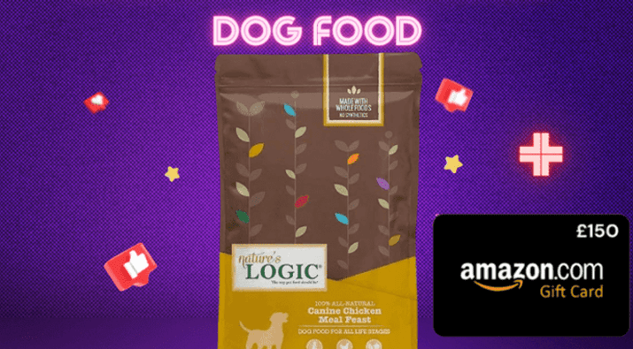 50lb Dog Food + $150 Amazon Gift Card Giveaway