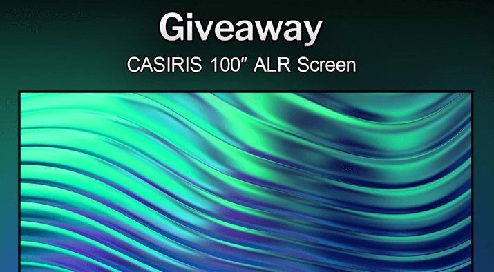 CASIRIS 100″ ALR Ultimate Home Theater Screen Giveaway