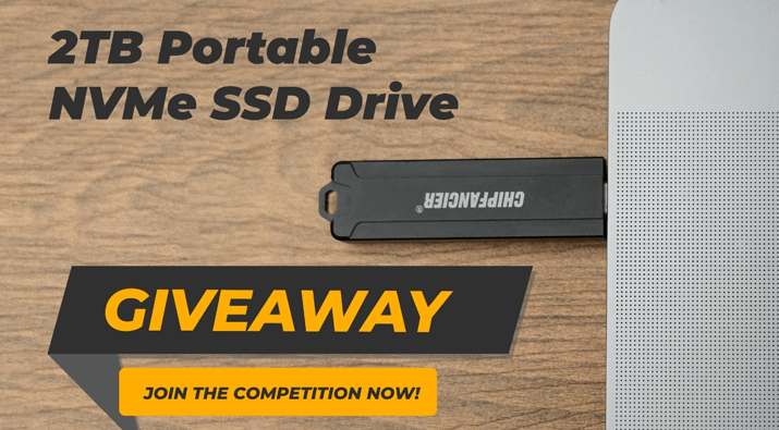 2TB Portable SSD Drive Giveaway