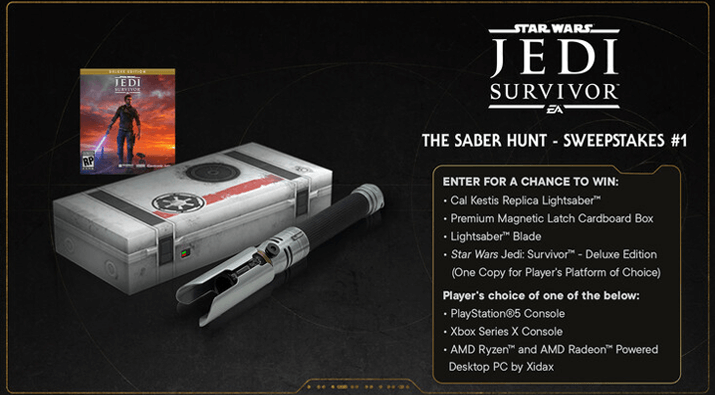 Star Wars Jedi Survivor + Game Console Giveaway