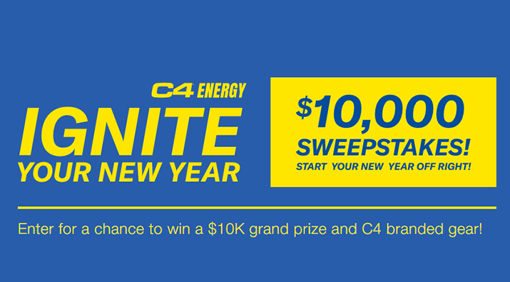 $10,000 Cash-C4 Energy Ignite Your New Year Giveaway
