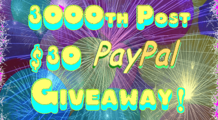 $30 PayPal Cash Giveaway