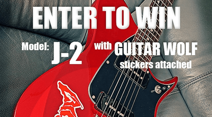Aria J-2 Guitar with Stickers Giveaway