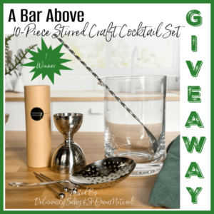 10-Piece Stirred Craft Cocktail Set Giveaway - A Bar Above