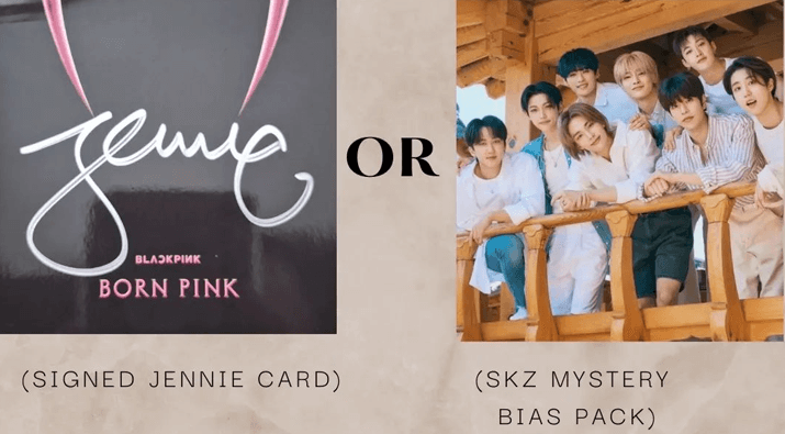 Blackpink Jennie Card + SKZ Mystery Bias Pack Giveaway