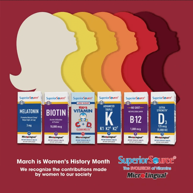 Superior Source Vitamins Women’s History Month Giveaway