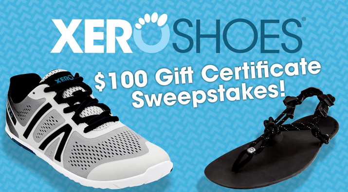 $100 Xero Shoes Gift Certificate Giveaway
