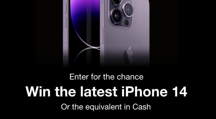 Apple iPhone 14 Pro or Cash Giveaway