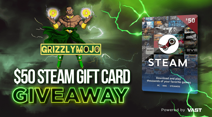 Grizzlymojo $50 Steam Gift Card Giveaway