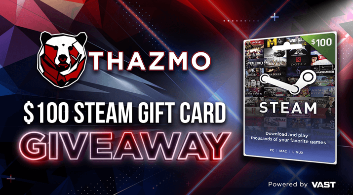 Thazmo $100 Steam Gift Card Giveaway