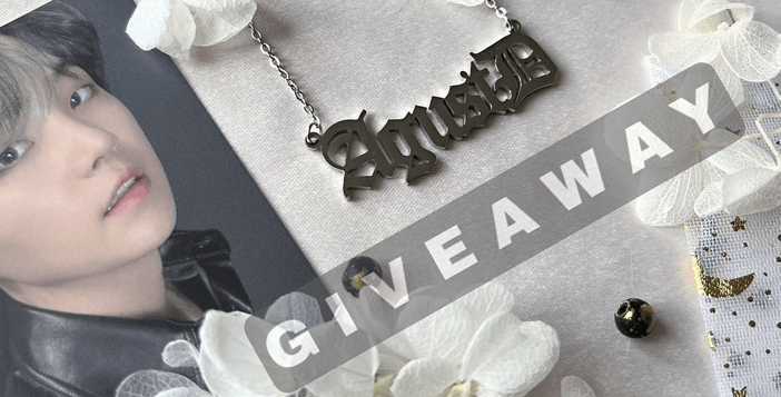 Agust D Necklace Giveaway