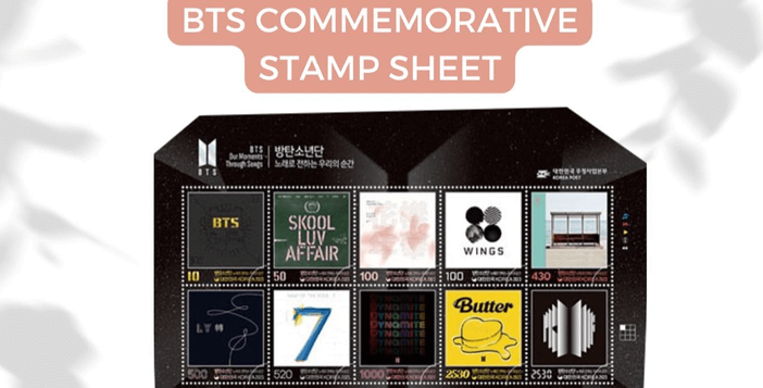 BTS Commemorative Stamp Sheet Giveaway