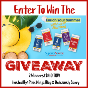 Clean Vitamins From Superior Source Giveaway