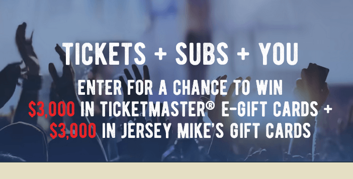 Jersey Mike’s Tickets & Subs Giveaway