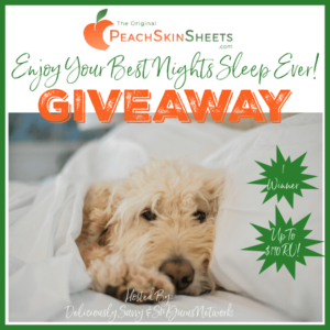 PeachSkinSheets Enjoy Your Best Nights Sleep Ever Giveaway