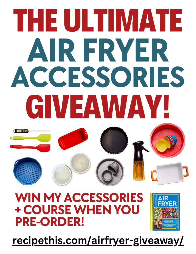 Ultimate Air Fryer Cookbook Accessories Giveaway