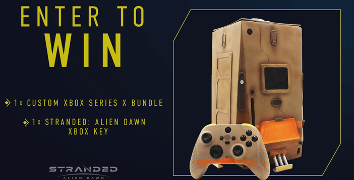Custom Xbox Series X with Stranded: Alien Dawn Giveaway