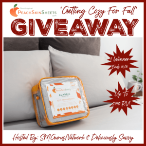 PeachSkinSheets Getting Cozy For Fall Giveaway - Free Bedsheets