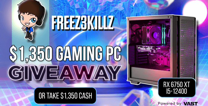 FreeZ3KiLLzTV $1350 Gaming PC Giveaway