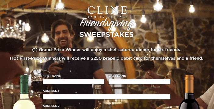 $1,500 Cline Friendsgiving Giveaway