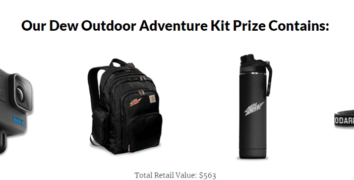 The Dew Outdoor Adventure Kit Giveaway