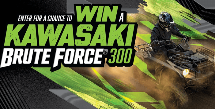 $4,799 Kawasaki Brute Force 300 ATV Giveaway