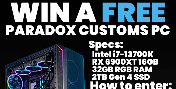 Paradox Customs x Pred $2,500 Worldwide PC Giveaway