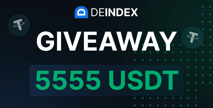 USDT DEINDEX $5555 Crypto Giveaway